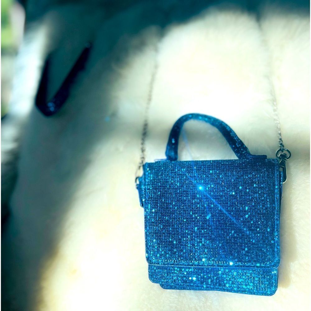 Blue Sparkle Micro Bag